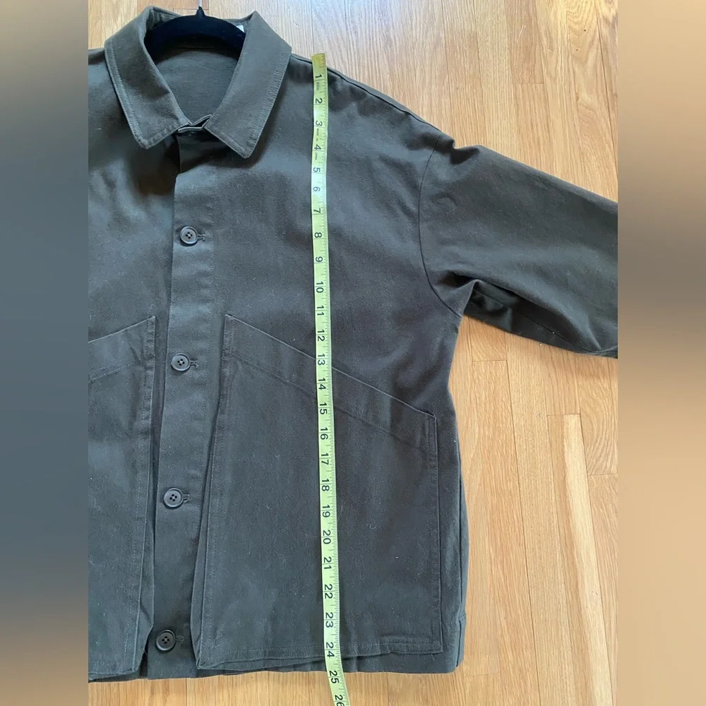 7115 by szeki Signature Panel Pockets Shirt Jacket - Cotton Edition - Deep Olive - Picture 7 of 12